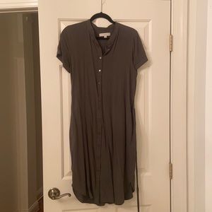 Loft Green Midi Spring/Summer dress